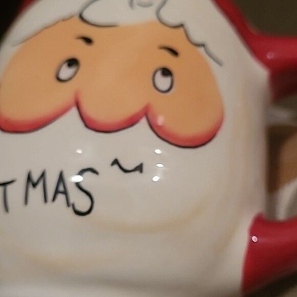 Santa Mug COFFEE cup international cookies milk merry jolly Christmas Retro - Picture 9 of 16